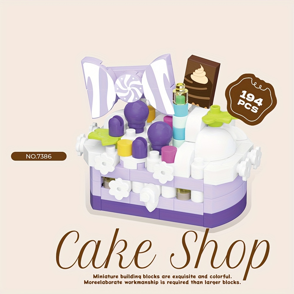 Novel Dessert Model Assembly Toys for Ages 8+
