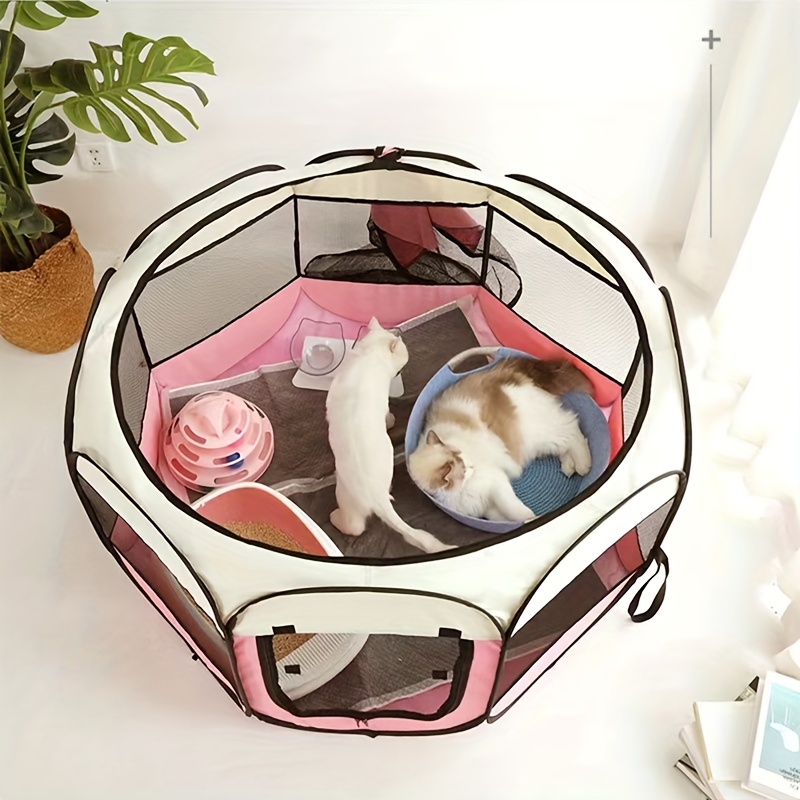 

Large Size (44.5*44.5*22.8 In)foldable Portable Outdoor Pet Tent And Playpen For Dogs And Cats - Provides Comfort And Security For Your Furry Friend