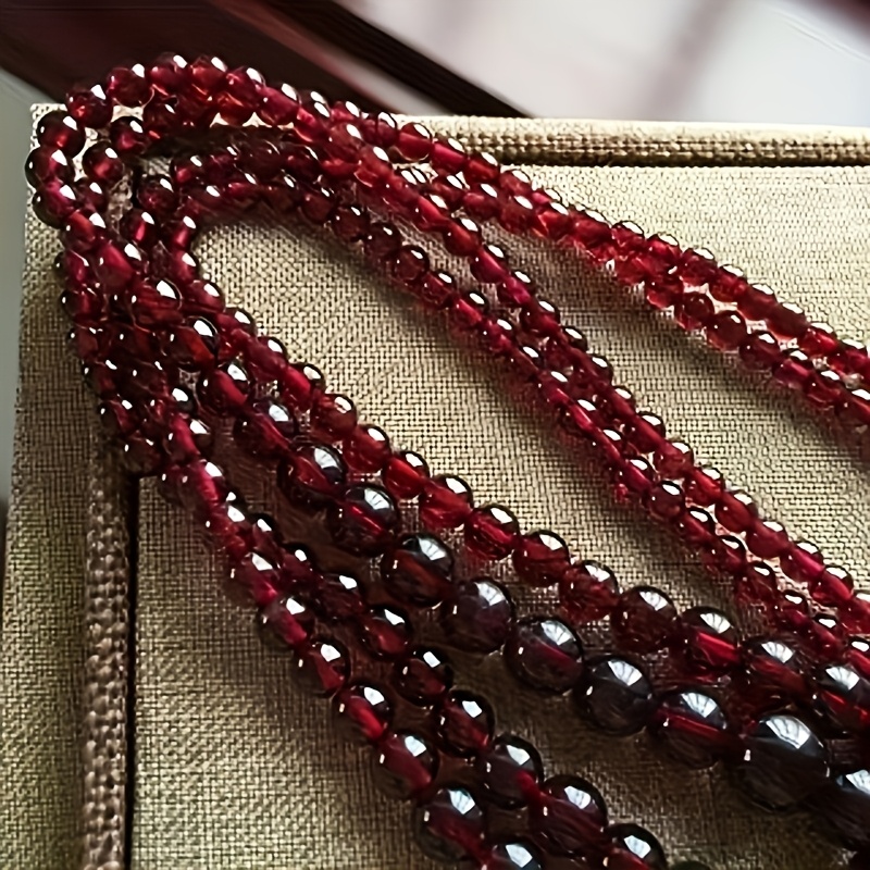 Burgundy Red Pomegranate Pendant Necklace