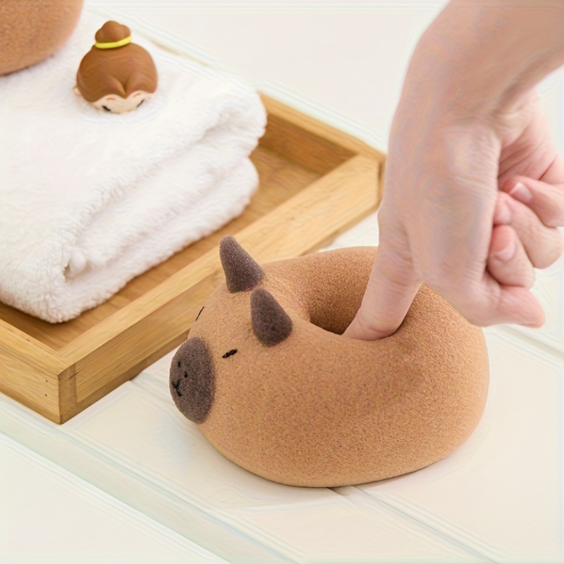 Capybara-Shaped Bath Sponge, Soft High-Density Nano Sponge