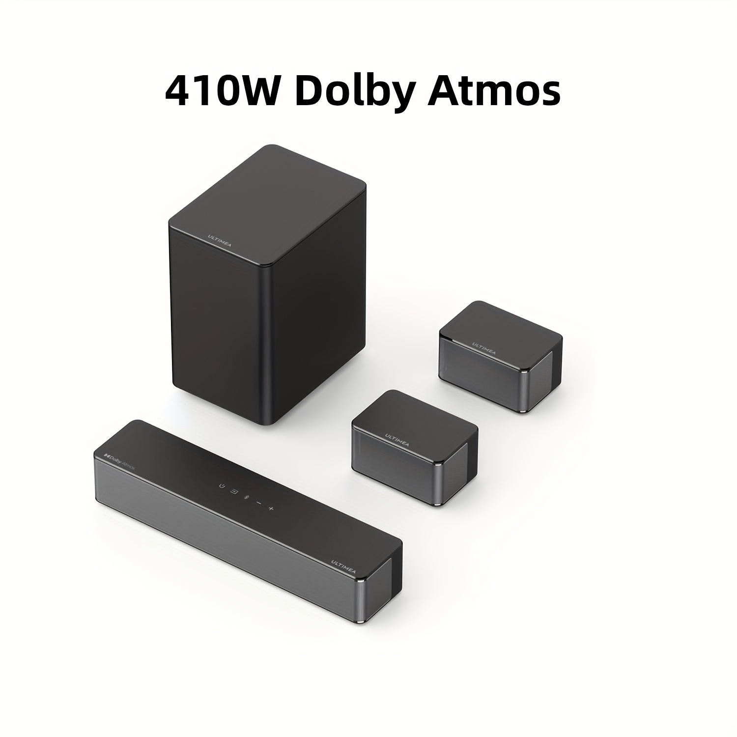 Image of Poseidon D50 Soundbar, 5.1 Sound Bar, 320w Home Theater With Adjustable Speakers And Subwoofer, Tv Speaker Soundbar, Sound Bar For Smart Tv, Easy Setup