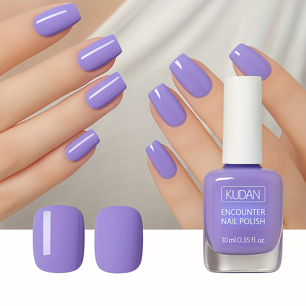 TEMU 1 Bottle Of -purple Gel Nail Polish, 0.35fl Ozuv-free & No Lamp Required, Peelable For Easy Removal, Quick-drying, Long-lasting High Shineideal