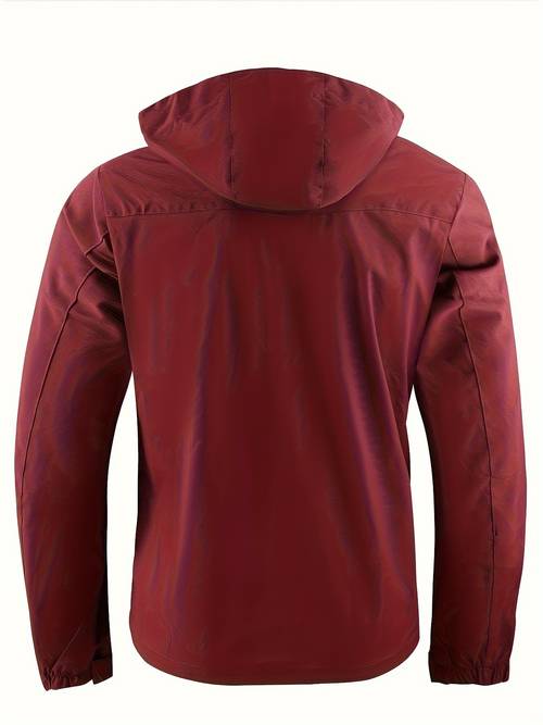 mens lightweight windproof jacket gray casual outdoor coat with detachable hood multiple pockets now or way design for windbreaker jacket
