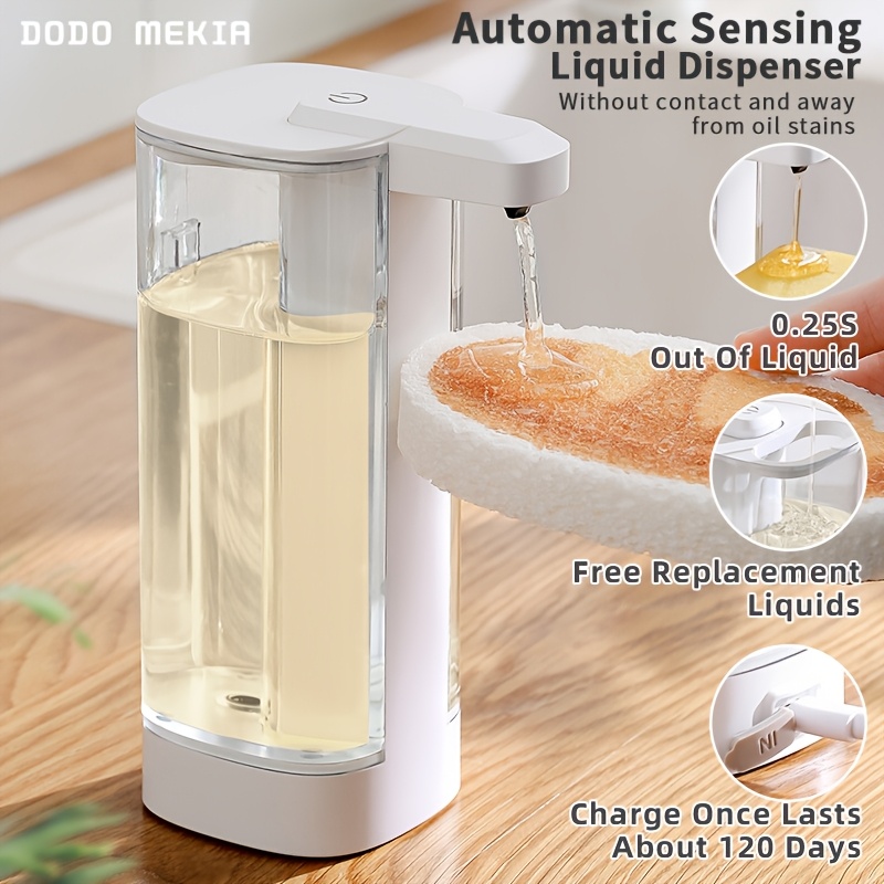 

Kitchen Automatic Induction Detergent Soap Dispenser Detergent Gel Hand Wash Dispenser Wall Mounted