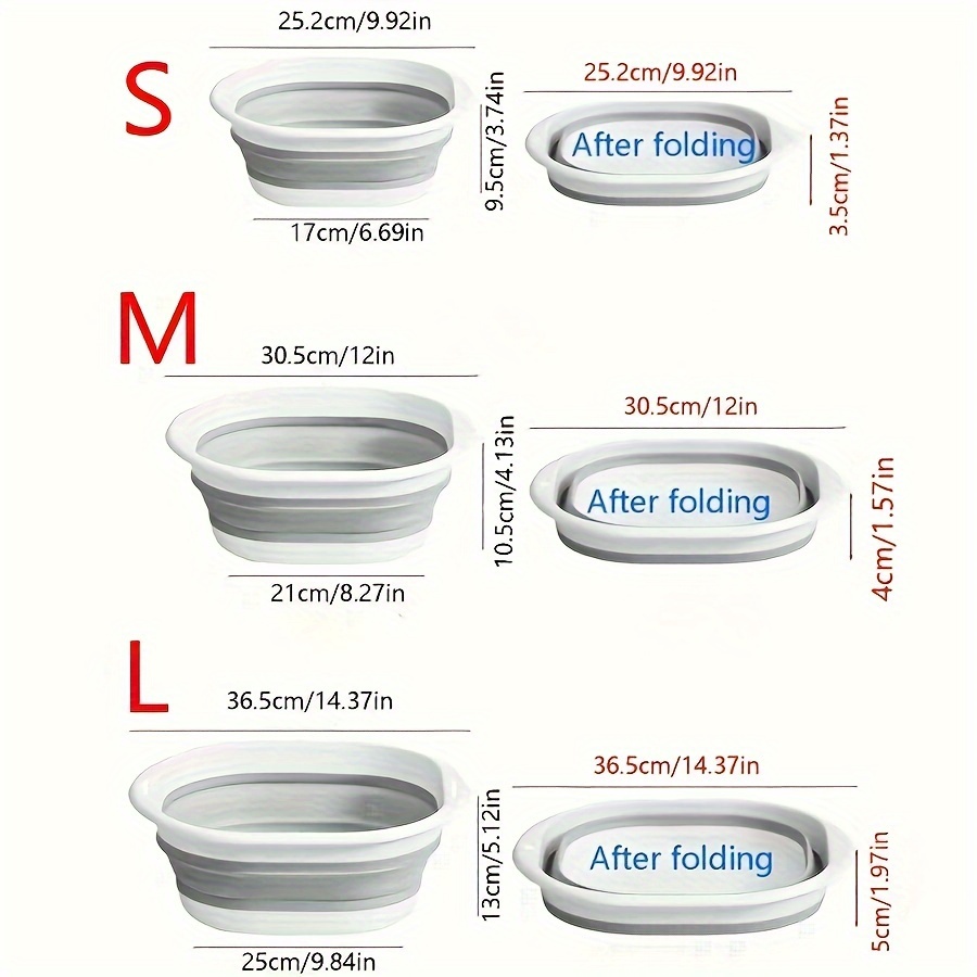 Foldable Washbasin Set: Portable Space saving - Temu