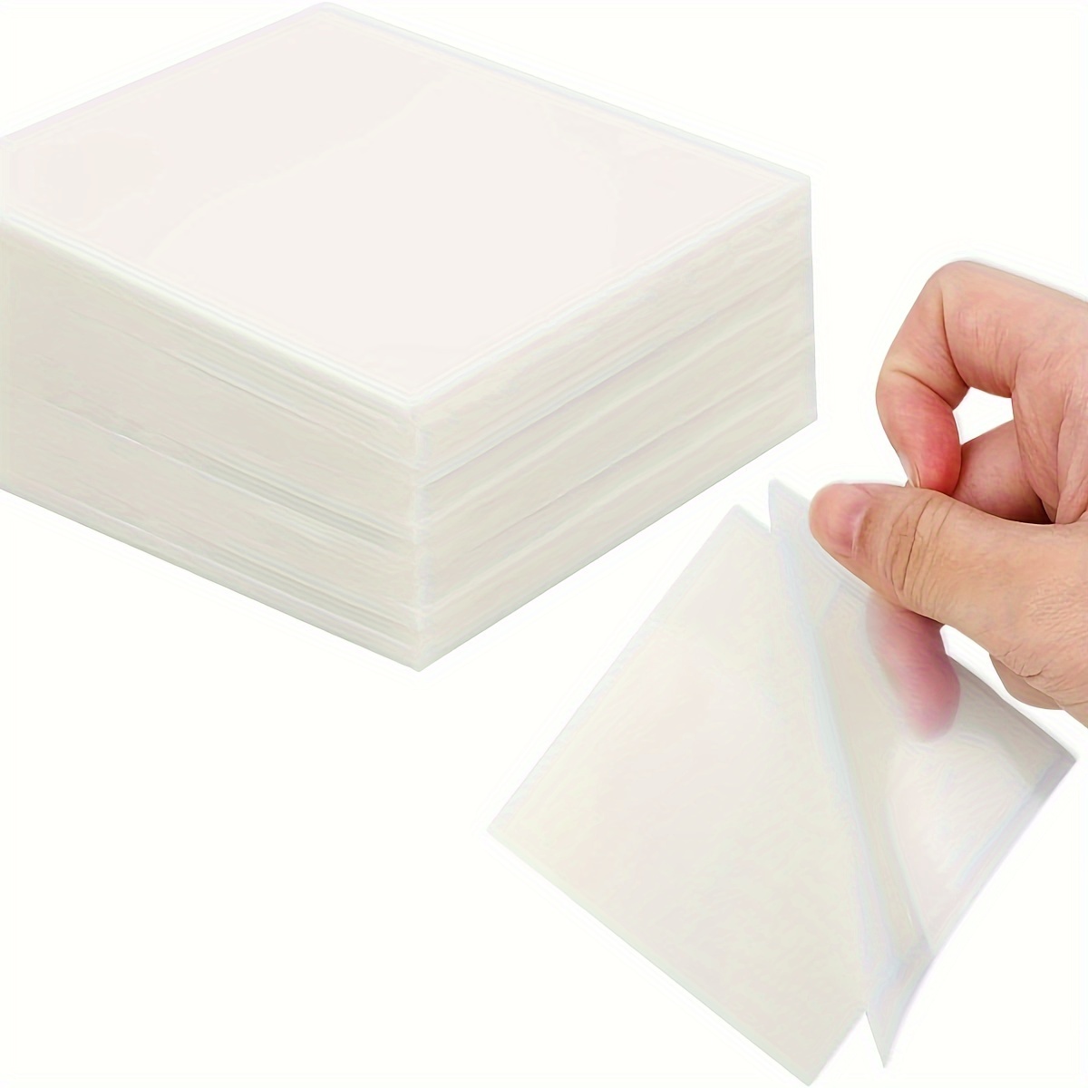 

Transparent Sticky Note Pads- 50 Pcs Waterproof Self-adhesive Pad, Translucent Sticky Notes Suitable For Reading, Studying, Home, Office, School, Sticks Securely, Removes Cleanly