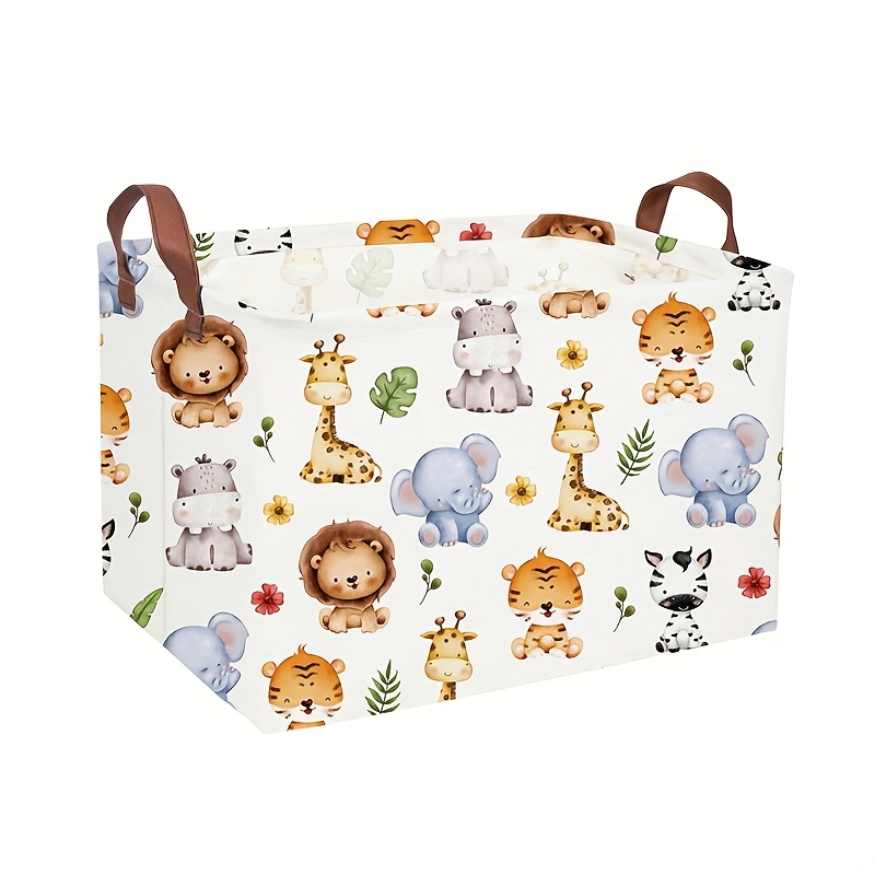 TEMU A Storage Box And Basket Organizer. Adorable Baskets With Handles. Animal-themed Decorations, Book Baskets, Gift Baskets, Shelf Baskets