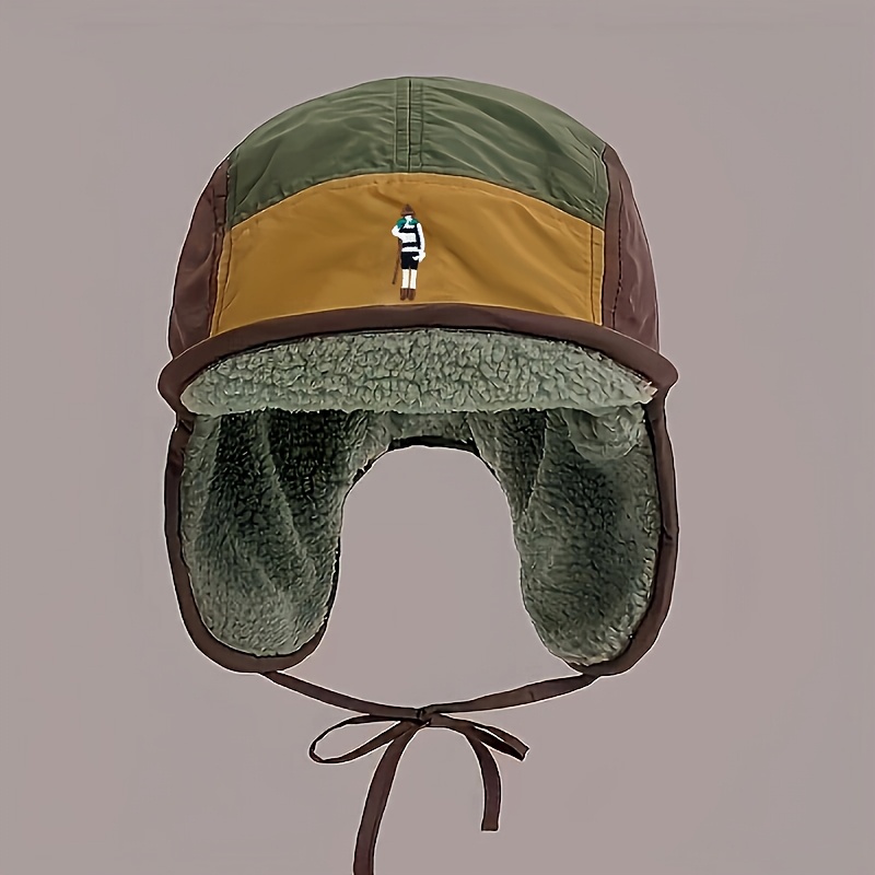 TEMU Hat Women's Winter Thickened Fleece Warm Hat Riding Ear Protection Snow Hat Cold Weather Hat