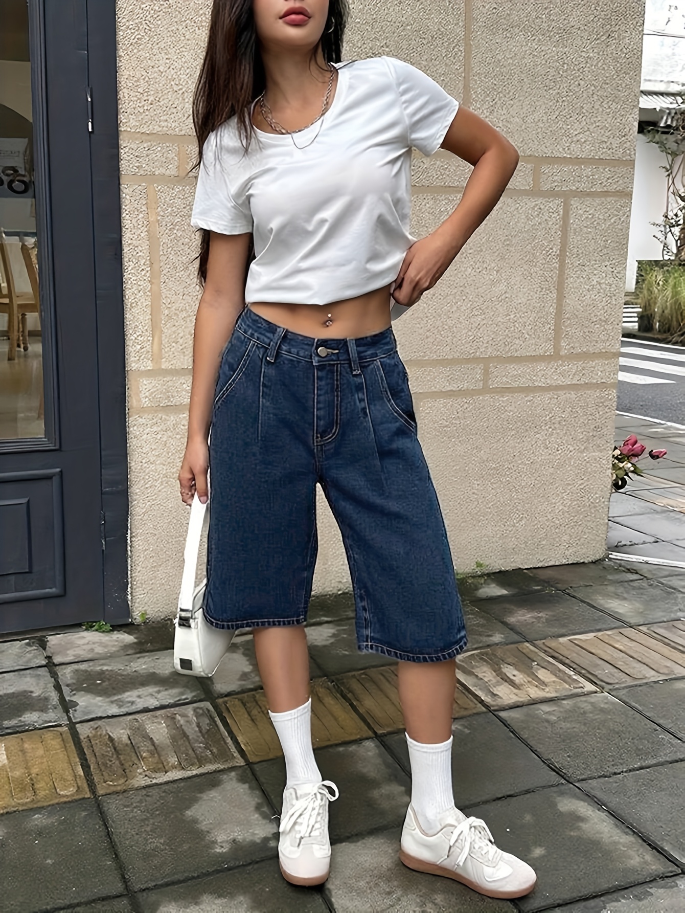 Denim Summer Outfits Streetwear *'s Distressed Jeans Shorts Non