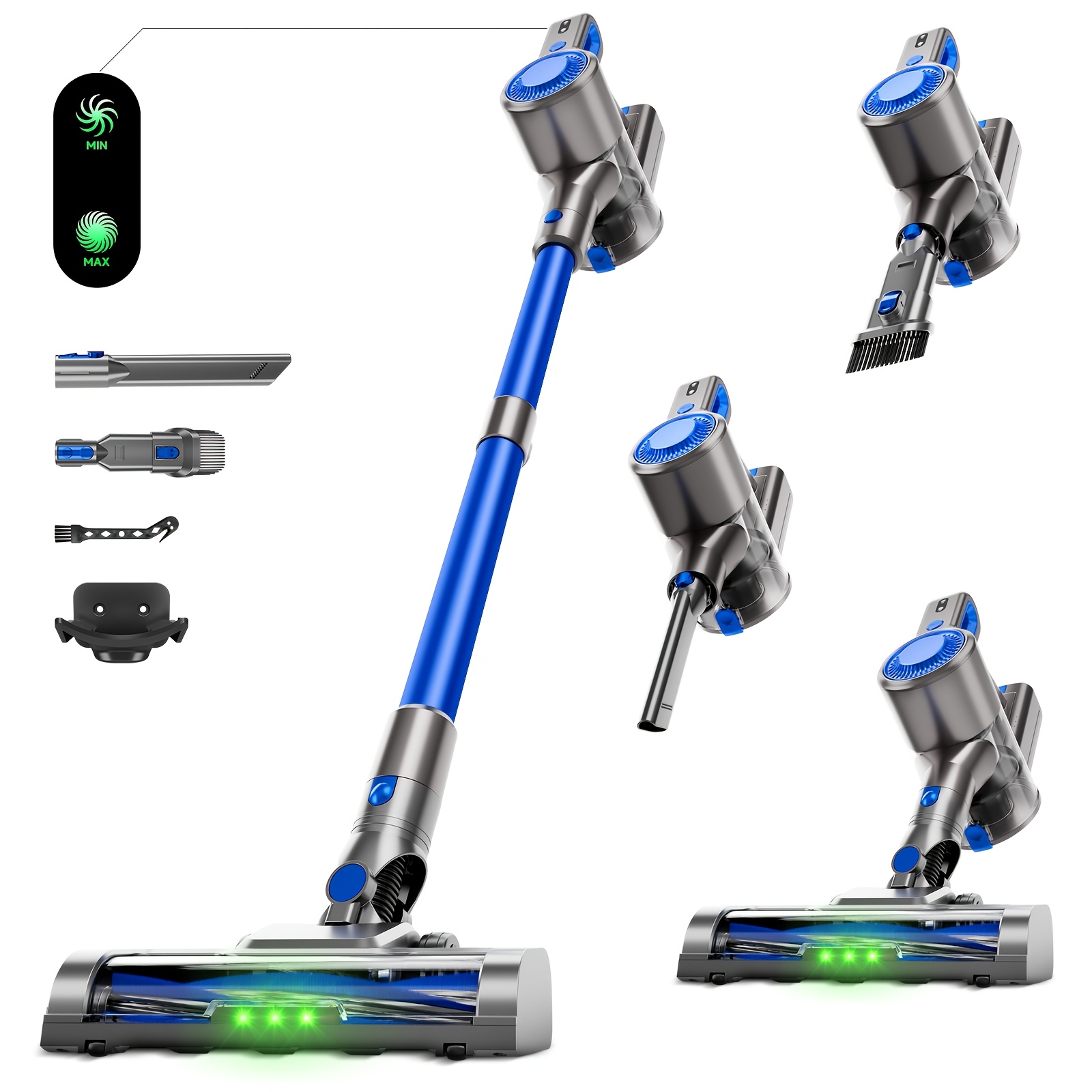 TEMU Max 70kpa Portable Household Vacuum Cleaner Handheld Vacuum Cleaner Aspirating Vacuum Cleaner, Suitable For Hard Floors, Pet Hair, And Carpets,