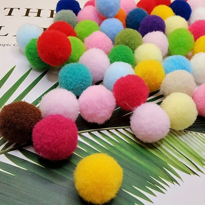 

100pcs Color Plush Balls, Diy Handmade Decoration Filling Accessories Materials For Party