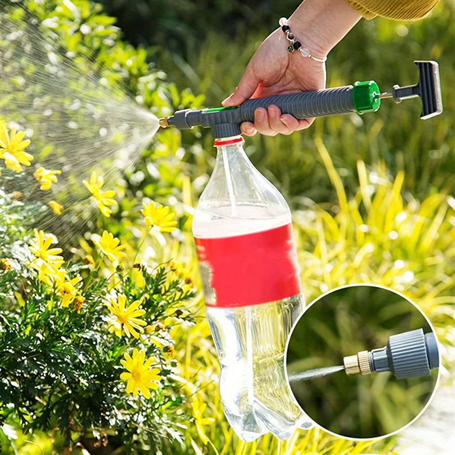 

1pc, High Pressure Air Pump Bottle Manual Sprayer Adjustable Nozzle Garden Watering Tool Supplies Accessories Garden Tool