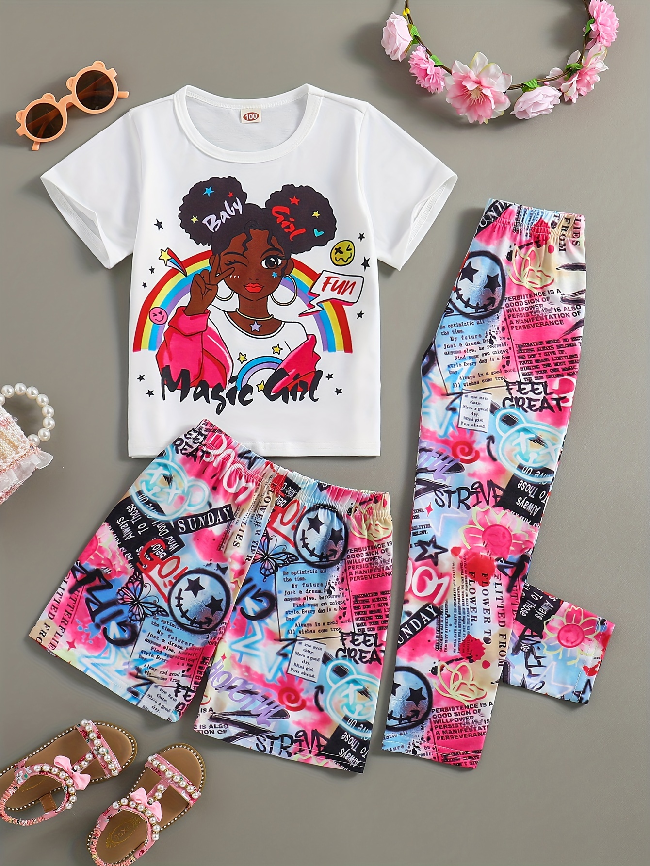 Girls Outfit Sets - Temu Canada