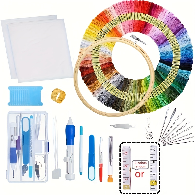 Embroidery Starter Kit with 50 Colors Stitch Thread