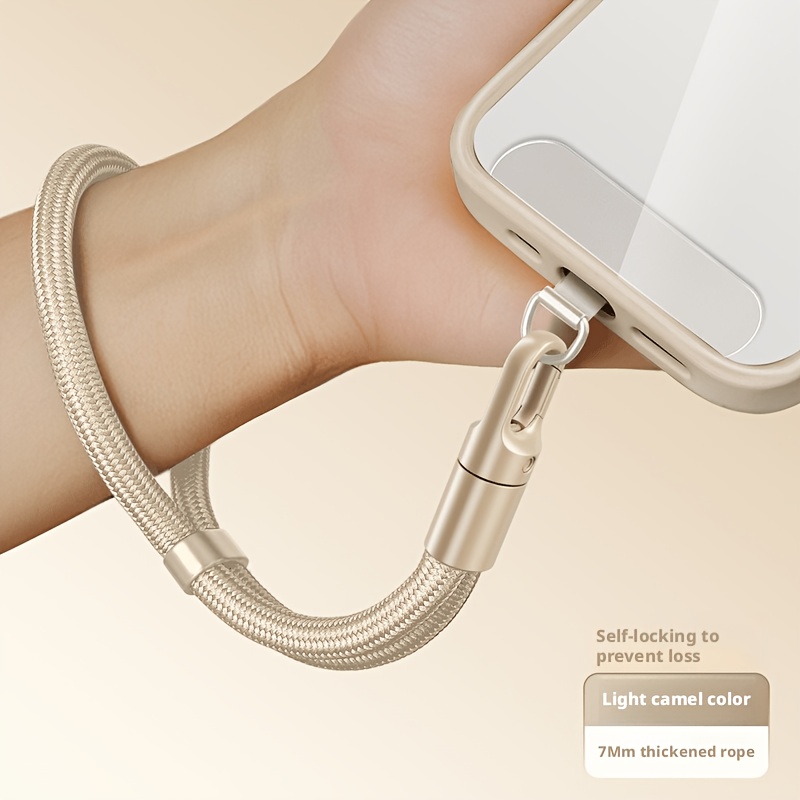 TEMU Nouvelle dragonne de téléphone réglable avec robuste et durable, idéale pour une utilisation en extérieur, -perte, multifonctionnelle, chaîne de