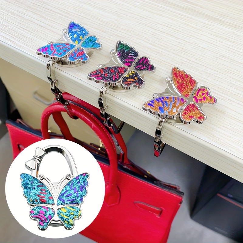 

- Desk Hook For Women - Foldable, Non-slip Metal Handbag Hanger In Multiple Colors