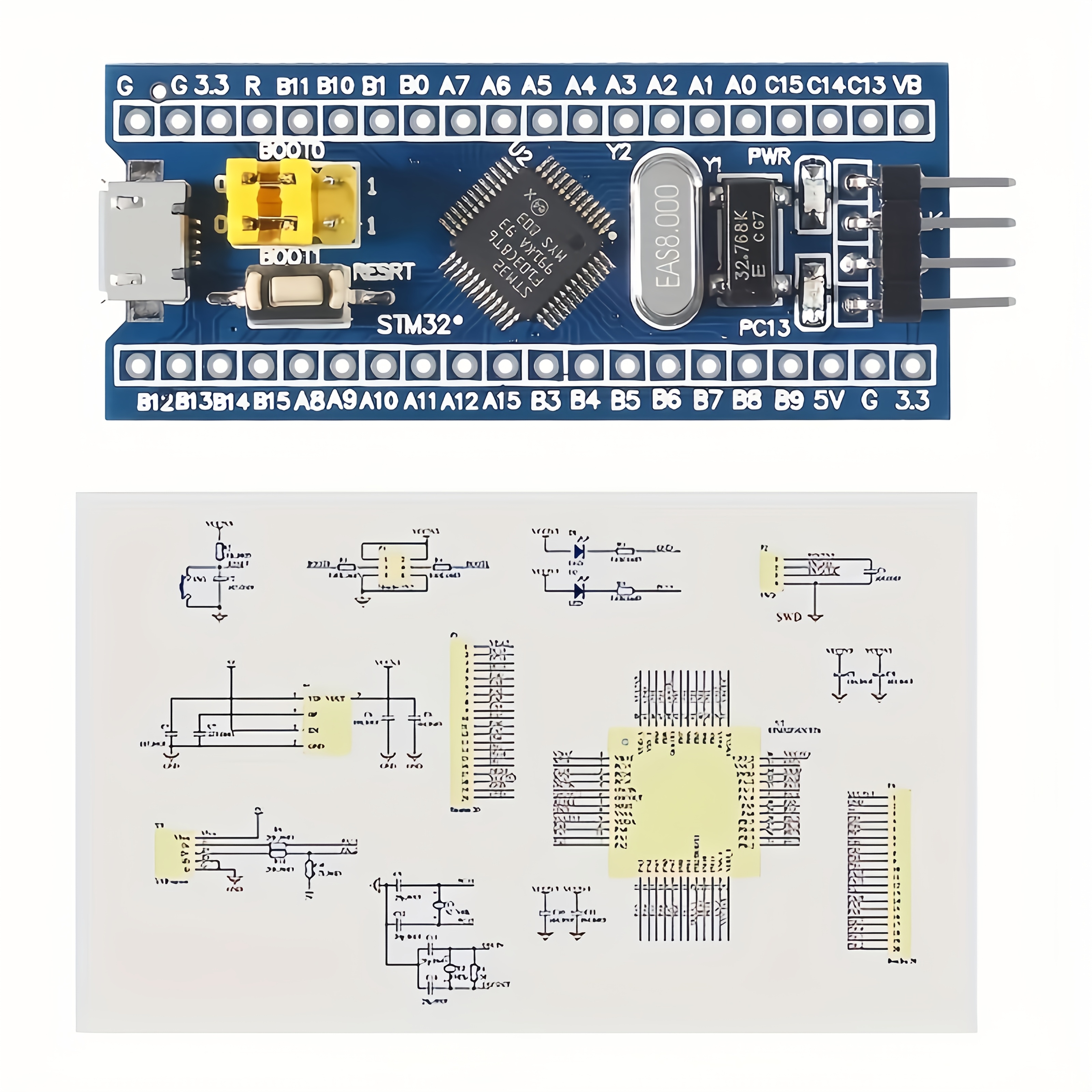 мінімальна платформа для розробки stm32f103c8    поєднуватися зі   v2 (випадковий  ) Опис товару 1