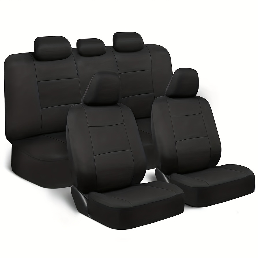 TEMU Housses de siège auto universelles en tissu pour voitures 5 places, compatibles avec la plupart des modèles de voitures 5 places disponibles sur