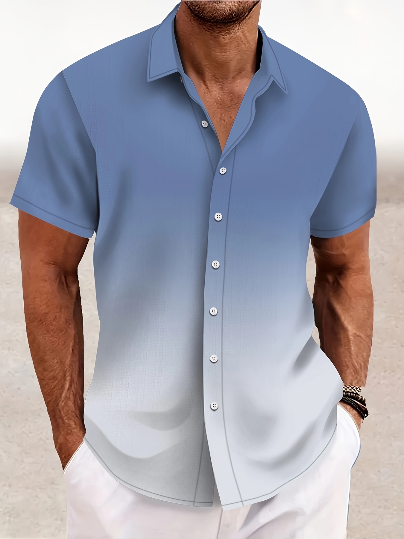 mens casual hawaiian style short sleeve shirt lightweight - Temu
