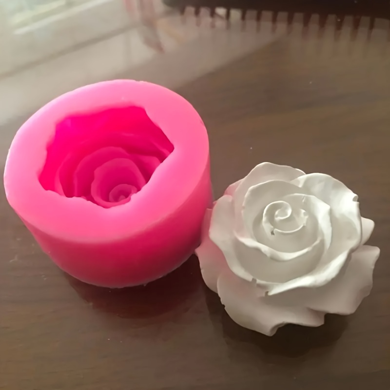 1pc Rose-shaped Silicone Mold