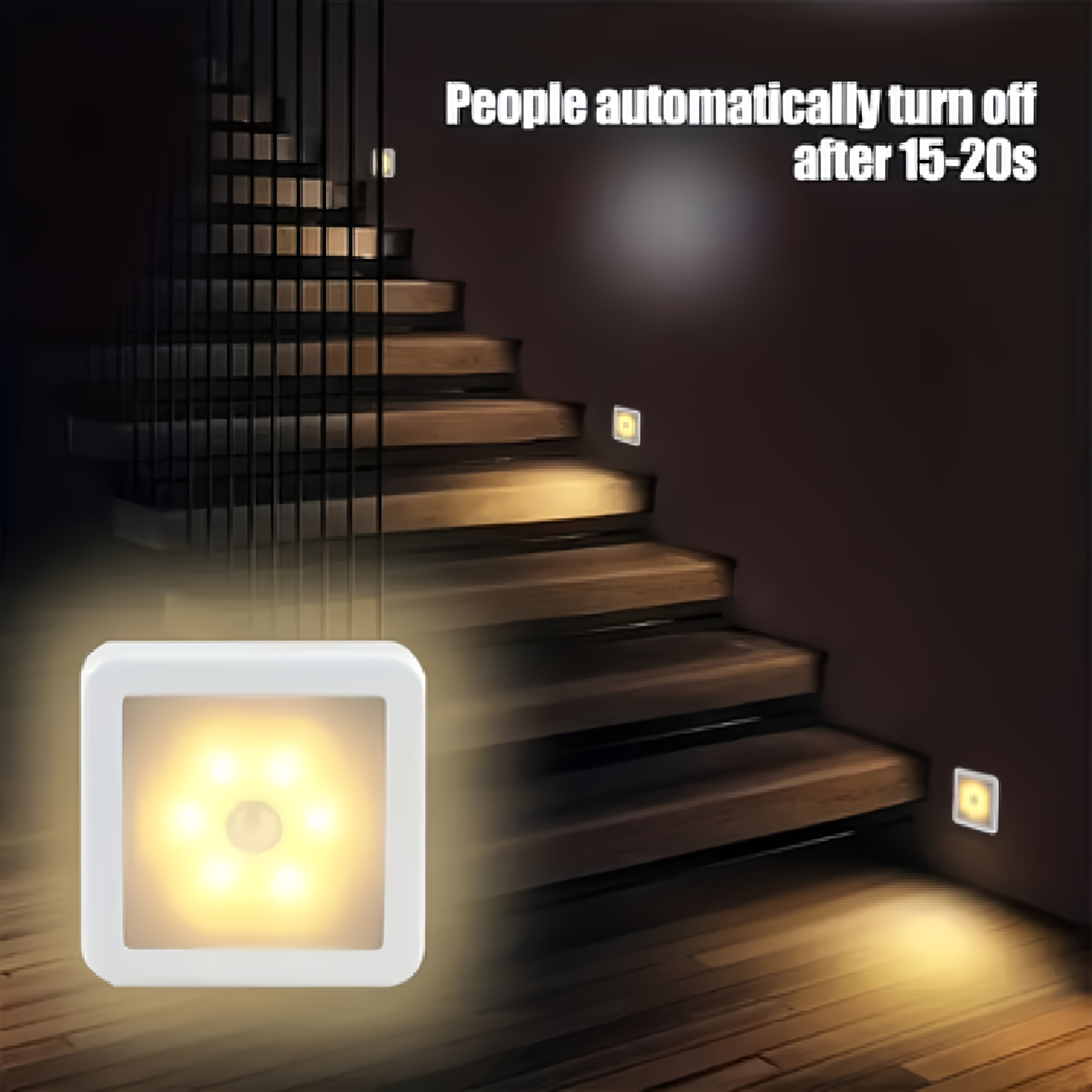 LED Night Light with Motion Sensor for Bathroom & Aisle