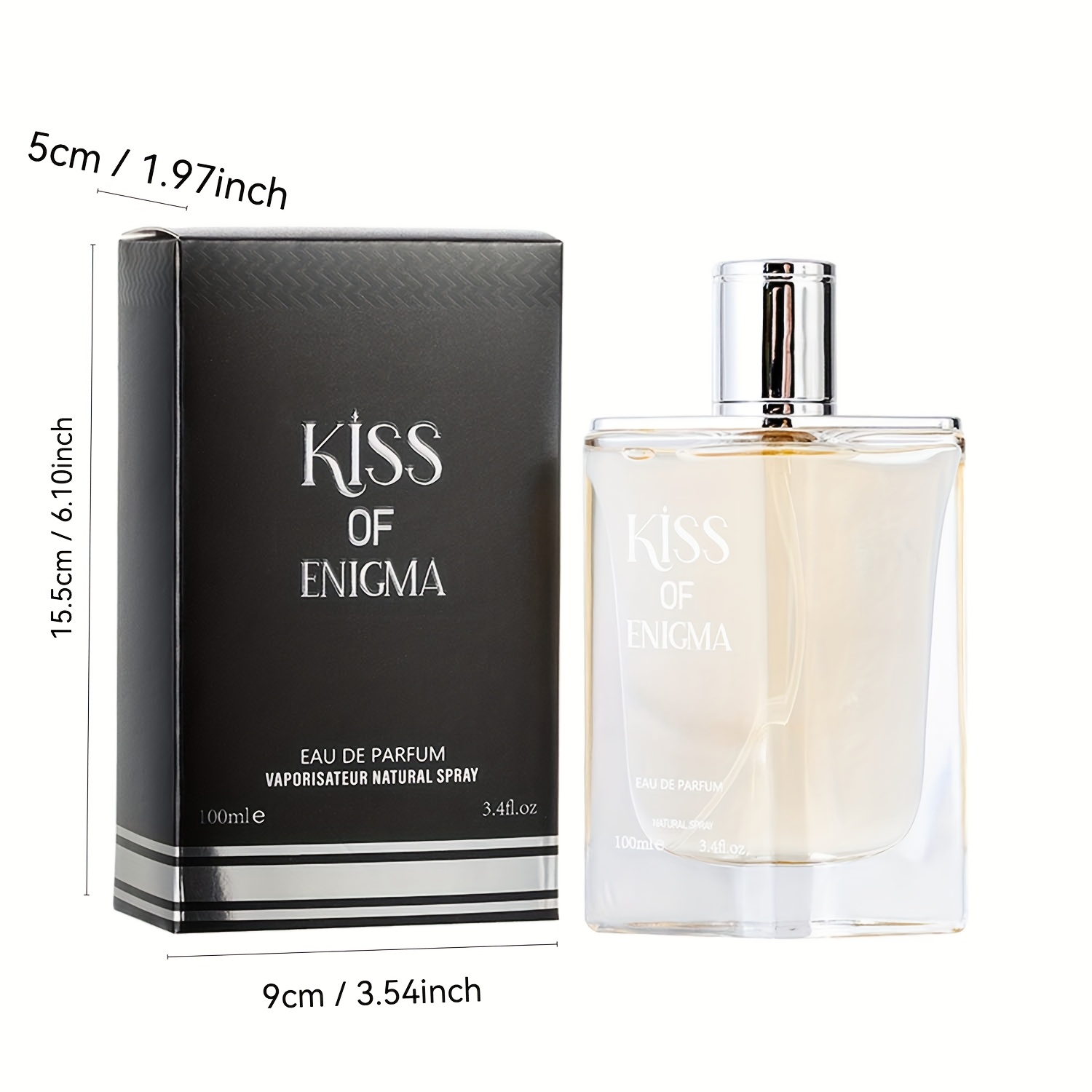 Mystery Kiss Women'S Eau De Toilette 100ml/3.4oz Long-Lasting Floral Scent Perfume - Elegant Red Liquid Perfume with Golden Cap, Daily Wear & Special Occasions, Sensitive Light Safe, 2025 Latest Edition, Sophisticated Gift for Women - Image 4