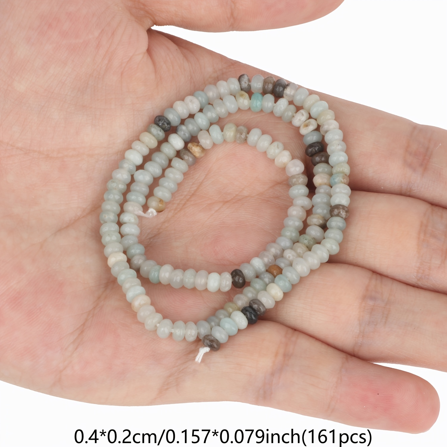 Multicolored Abacus Stone Beads, 4X2Mm for Jewellery Making