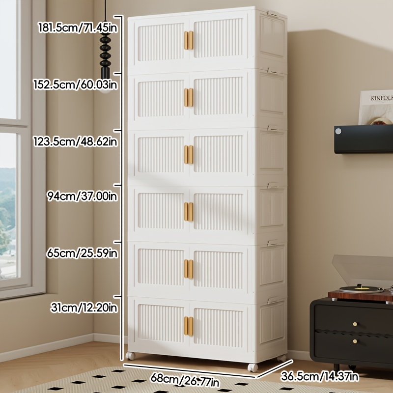68 cm frontlänge 36,5 cm seitenbreite 2/3/4/5/6-stufiger aufbewahrungsschrank, aufbewahrungsbox mit deckel, snackschrank, spielzeugschrank, magnetfunktion, montageschrank, einfache montage, magnetschrank, wohnzimmer-aufbewahrungsschrank, schlafzimmer-aufbewahrungsschrank, haushaltsschrank, schrank