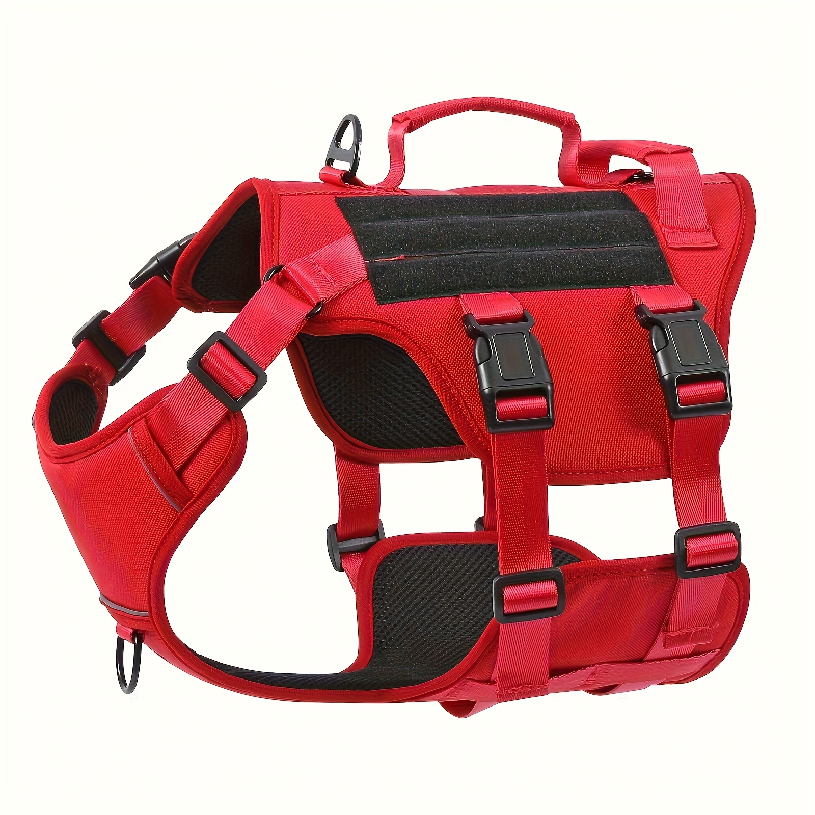 Image of Escape Proof Dog Harness, Soft Padded Full Body Pet Harness, Reflective Adjustable No Pull Vest With Lift Handle And Leash Clip For Large Dogs Walking Hiking Training, Without Battery