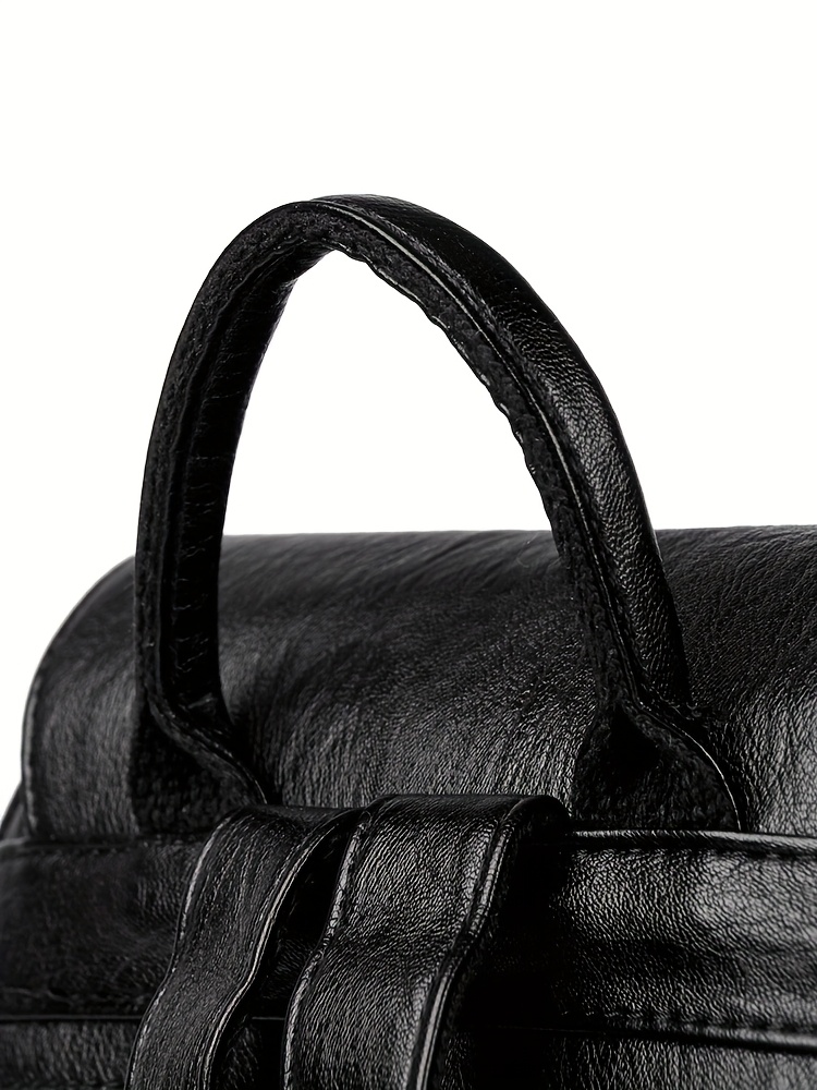 2025 new large capacity womens backpack fashionable and versatile featuring a simple and vintage design suitable for shoulder and crossbody use Product details 10