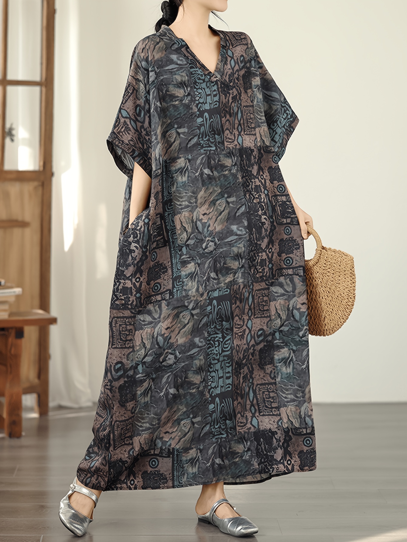 black spaghetti strap dress loose Los Angeles Apparel