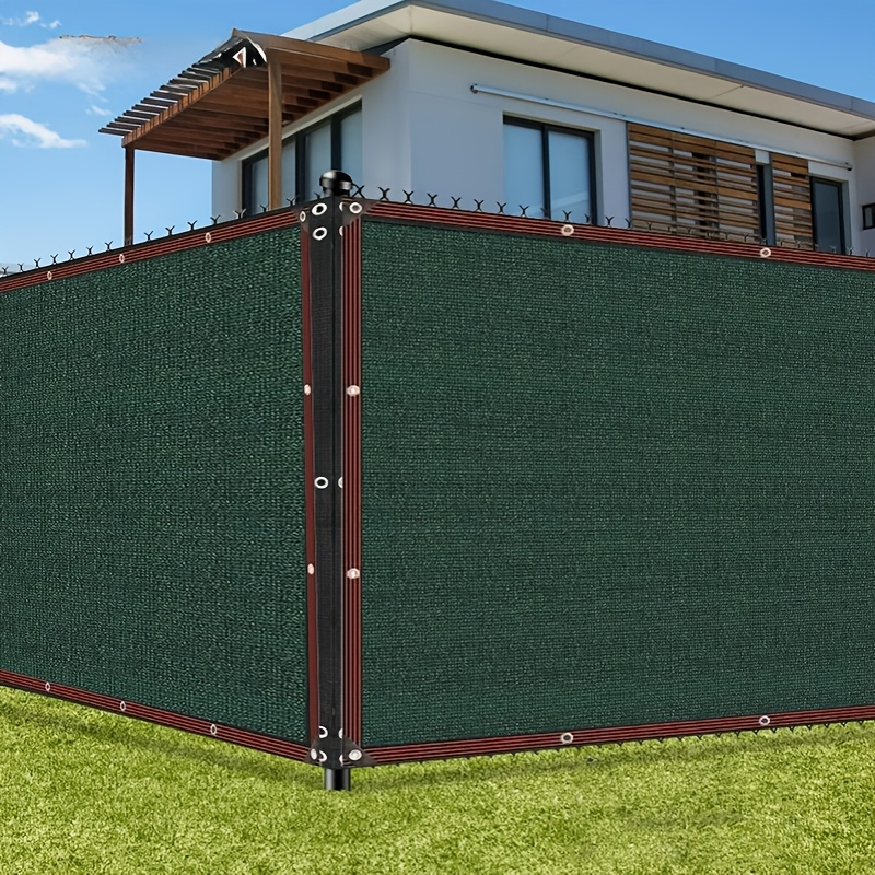 TEMU Écran de confidentialité pour clôture de jardin lourd, écran d'ombrage -UV commercial, -vieillissement, adapté pour jardin