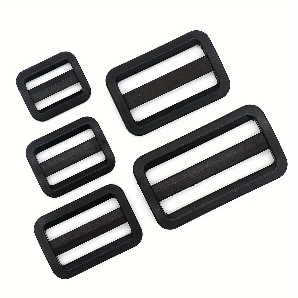 

10pcs/pack Plastic Tri- Slider Adjustable For Bags Webbing 20-50mm