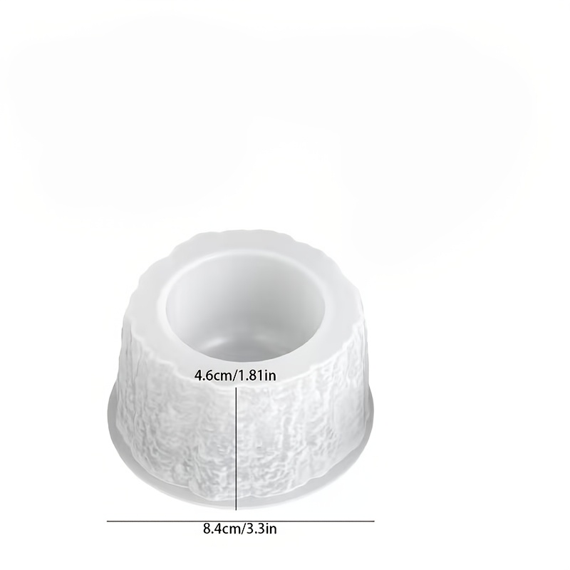 TEMU Stampo in silicone a forma di ceppo d'albero per contenitori porta argilla, per l', Halloween e decorazioni per la casa da finestra