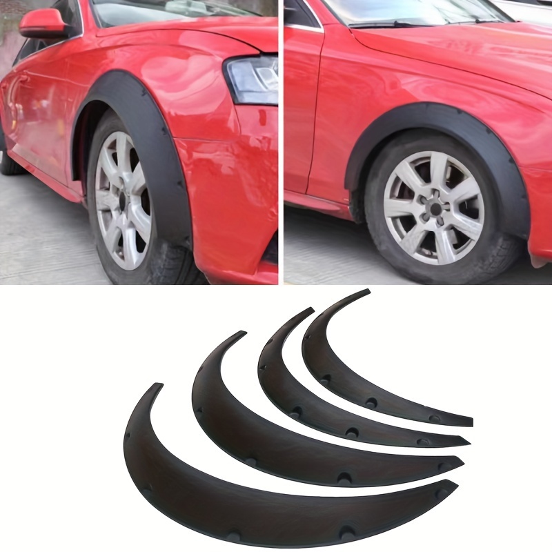 

4pcs Universal Fit Fender Mouldings For Cars, Suvs, Off-road Vehicles, Anti-scratch, Protection, Polypropylene, Matte , Left Side, Compatible With Models