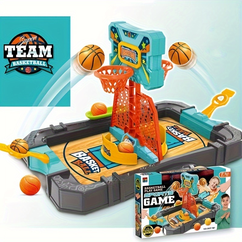 

2-player Basketball Table Game - Fun Board, Indoor Mini Shooting Toy For , Or Birthday Gift