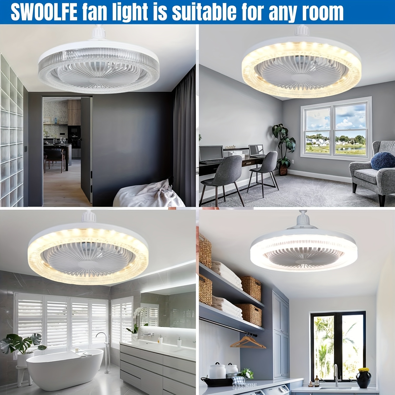 1pc 10 inch modern ceiling fan with remote control adjustable dimmable led light e26 e27 base for bedroom room home office energy lighting cooling fan bedroom airflow solution contemporary lighting durable construction remote control ceiling fan remote control fan fan remote control remote fan ceiling fan fan fan for home bathroom ceiling fan Product details 24
