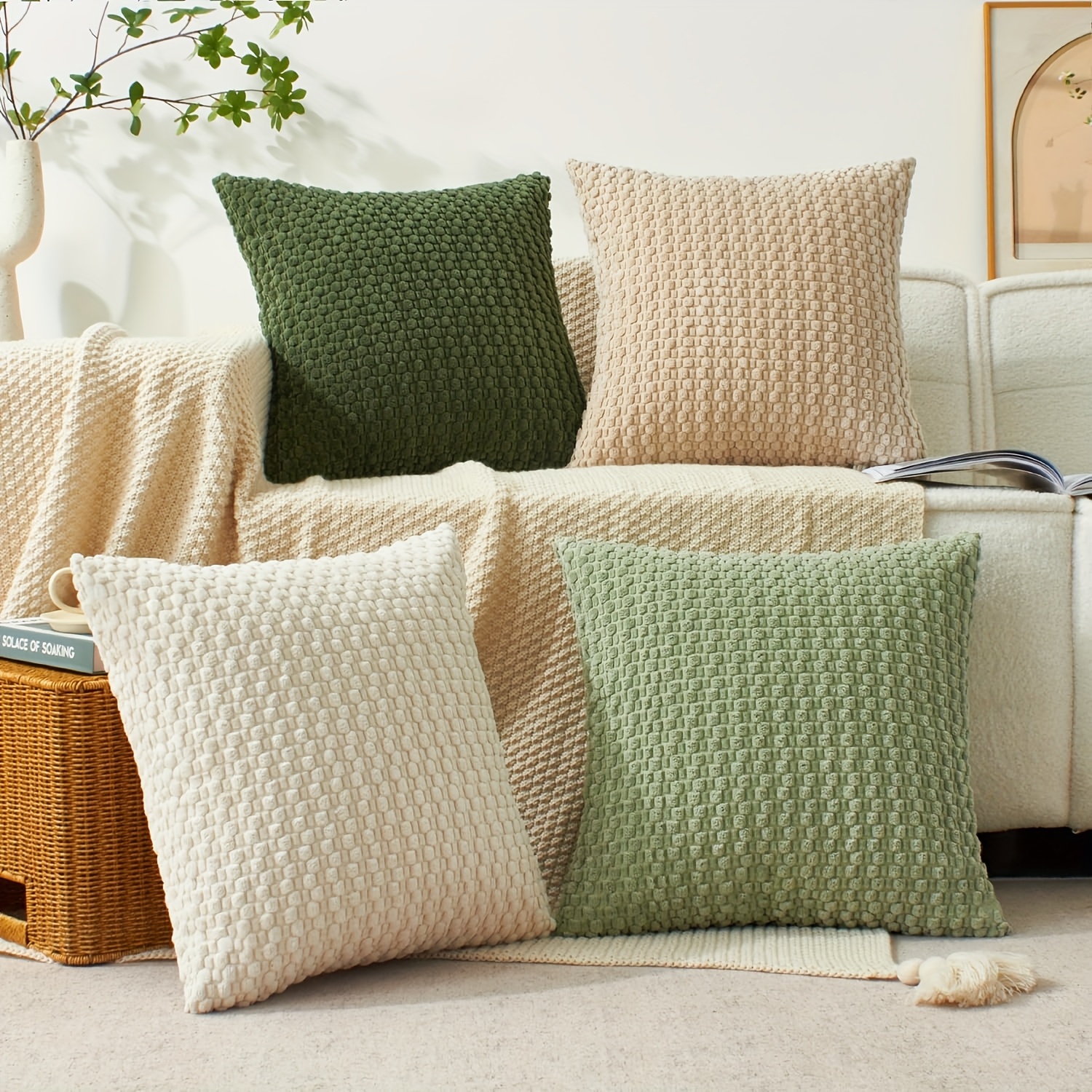 4 soft velvet velvet modern double-sided design sofa pillowcases, office chair backrest pillowcases, bedside cushion covers, and machine-washable sofa and bed decorative cushion covers, sofa covers for sectional sofas, sofa cushion covers for living room, bedroom decor, home decor, contemporary design, stylish covers, velvet fabric, durable material, pillowcase set, cushion protectors, interior designers,  , suitable for sofa and bed decoration Product details 5