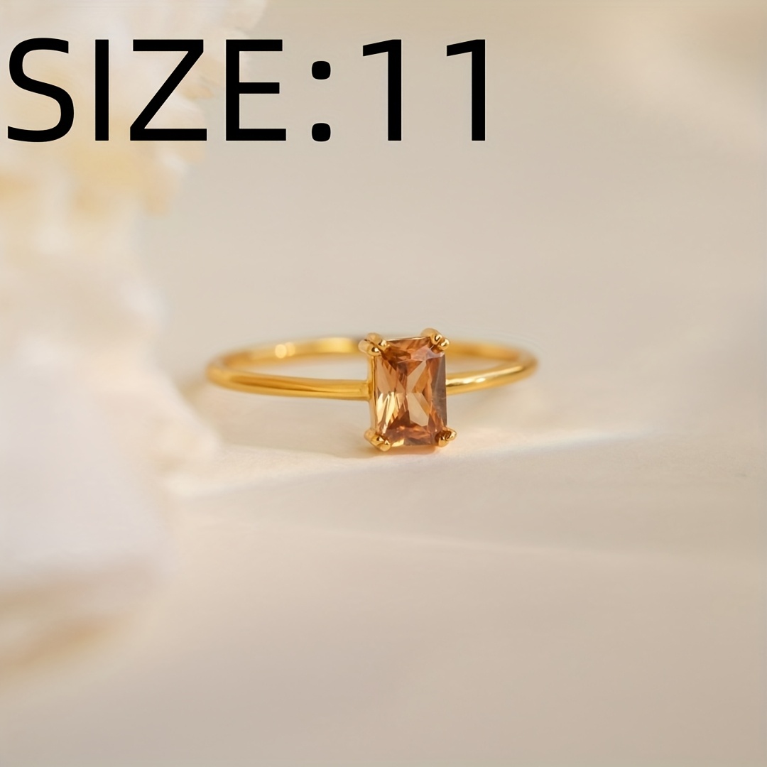 Copper Ring with Pink CZ Minimalist for Men and Women