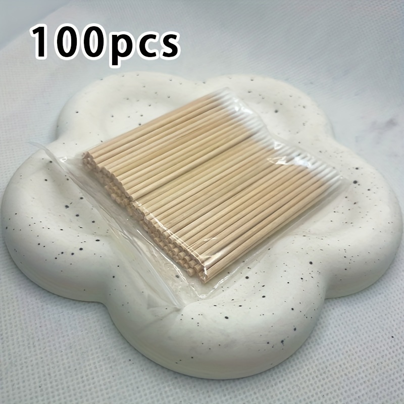 

//500/1000pcs Microblading Swabs, Eyebrow Correction Gadgets, Wooden Swabs Cleaning Polish Remover Art Swabs