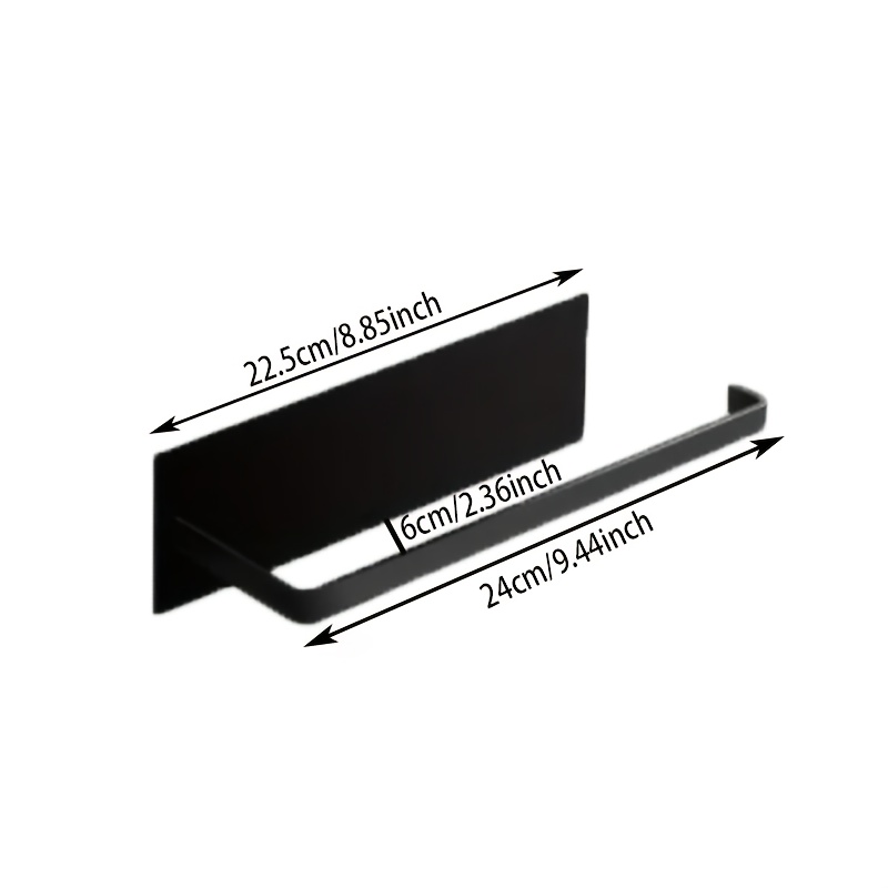 TEMU Magnetic Tissue Rack, Detachable Towel Rack, For Refrigerators, Bathrooms, Kitchens, Toilet Paper, Tissue Rack. Magnetic Paper Rack Metal Paper