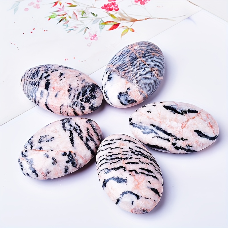 

Elegant Natural Zebra Crystal - Unique Pocket Stone For Home Decor, Perfect Gift For Halloween & Christmas, Handlebar, Powder,