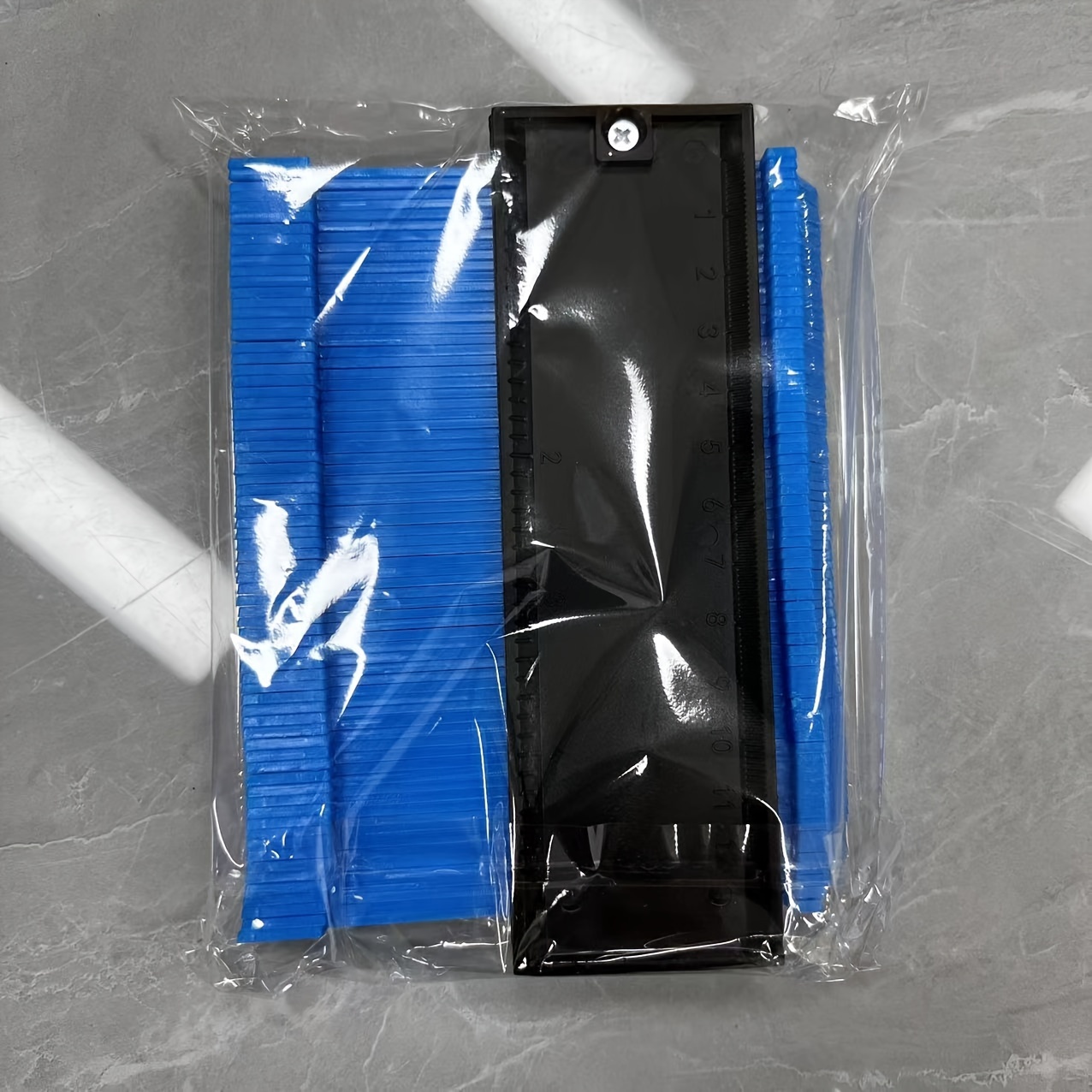 TEMU 1pc 5in/10in Contour Gauge Profile Tool, Adjustable Copy Irregular Shape , Outline Measuring Ruler For Corners, Wood Templates, Carpet, Tiles And Laminate, Diy Woodworking