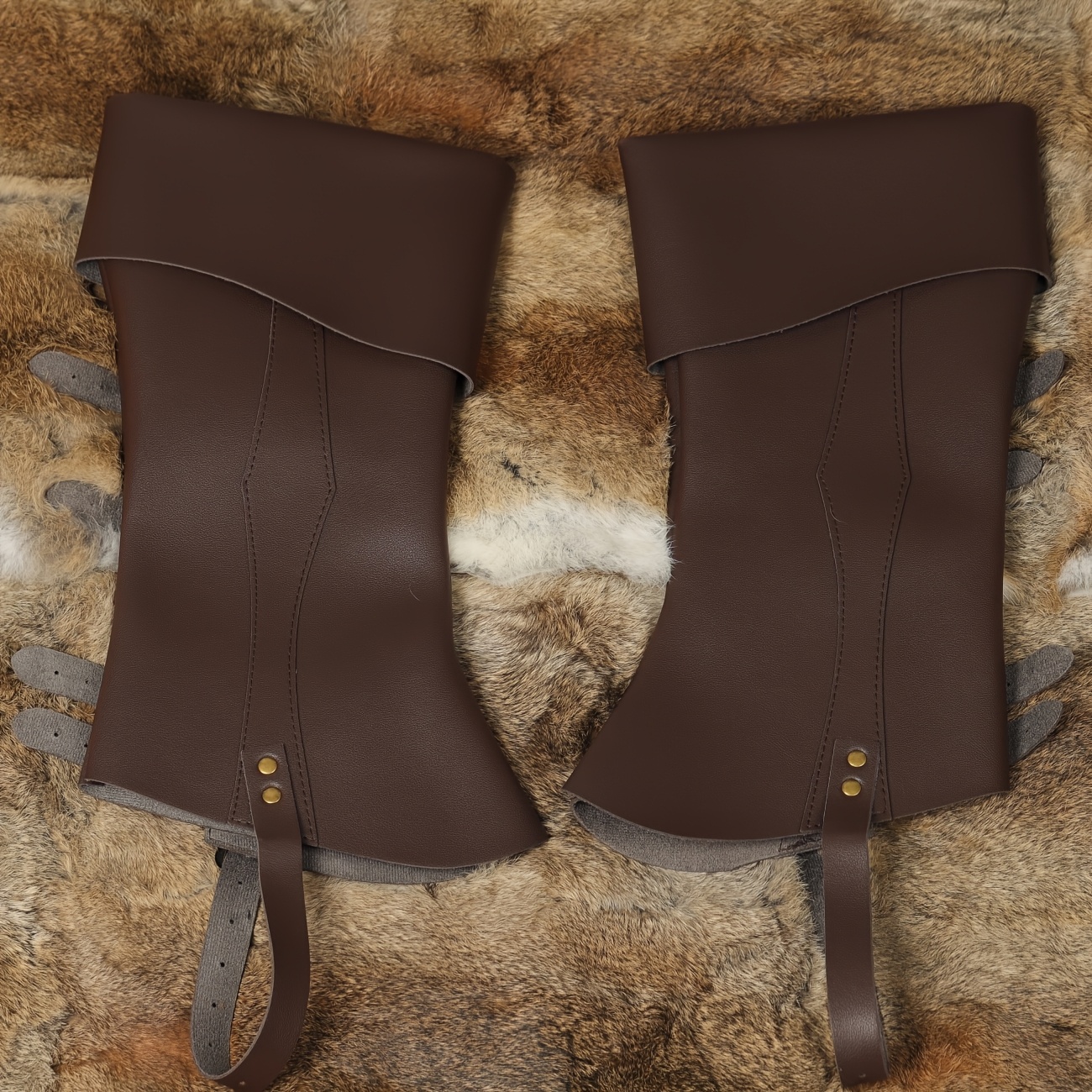 medieval viking renaissance pirate boot cover adjustable pu Temu