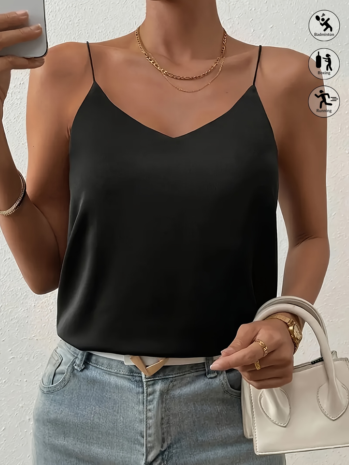 womens elegant white sleeveless boat neck shoulder top Temu