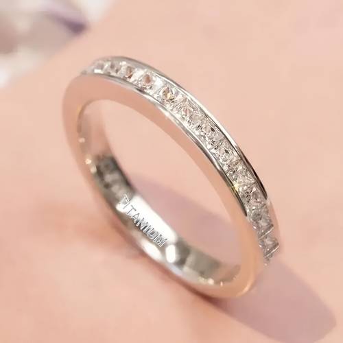 elegant titanium steel ring is an for womens engagement and wedding a versatile for everyday wear or gifts