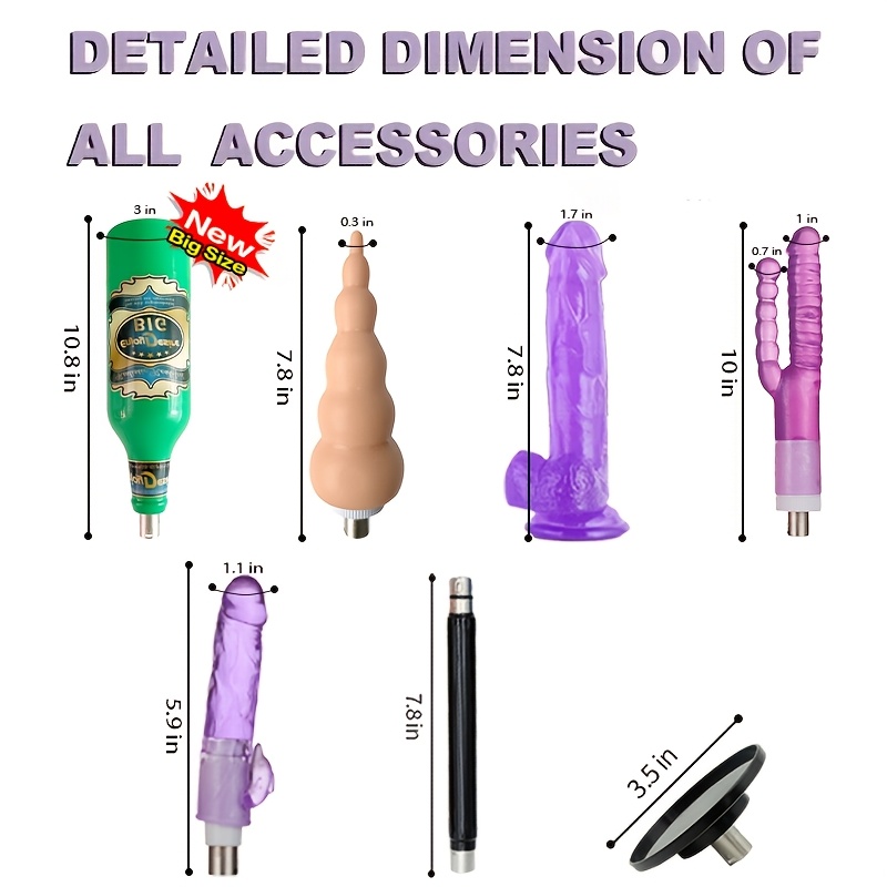 Dildo - Dildo - Additions Available for Separate Purchase, Sex Machine, Up to 8 Additions, Sex Machine for Women Thrusting Machines, Thrusting Dildo Machine with Attachments And 3XLR Connector for Women/Men Adult, Spring Romance, Spring Date Night