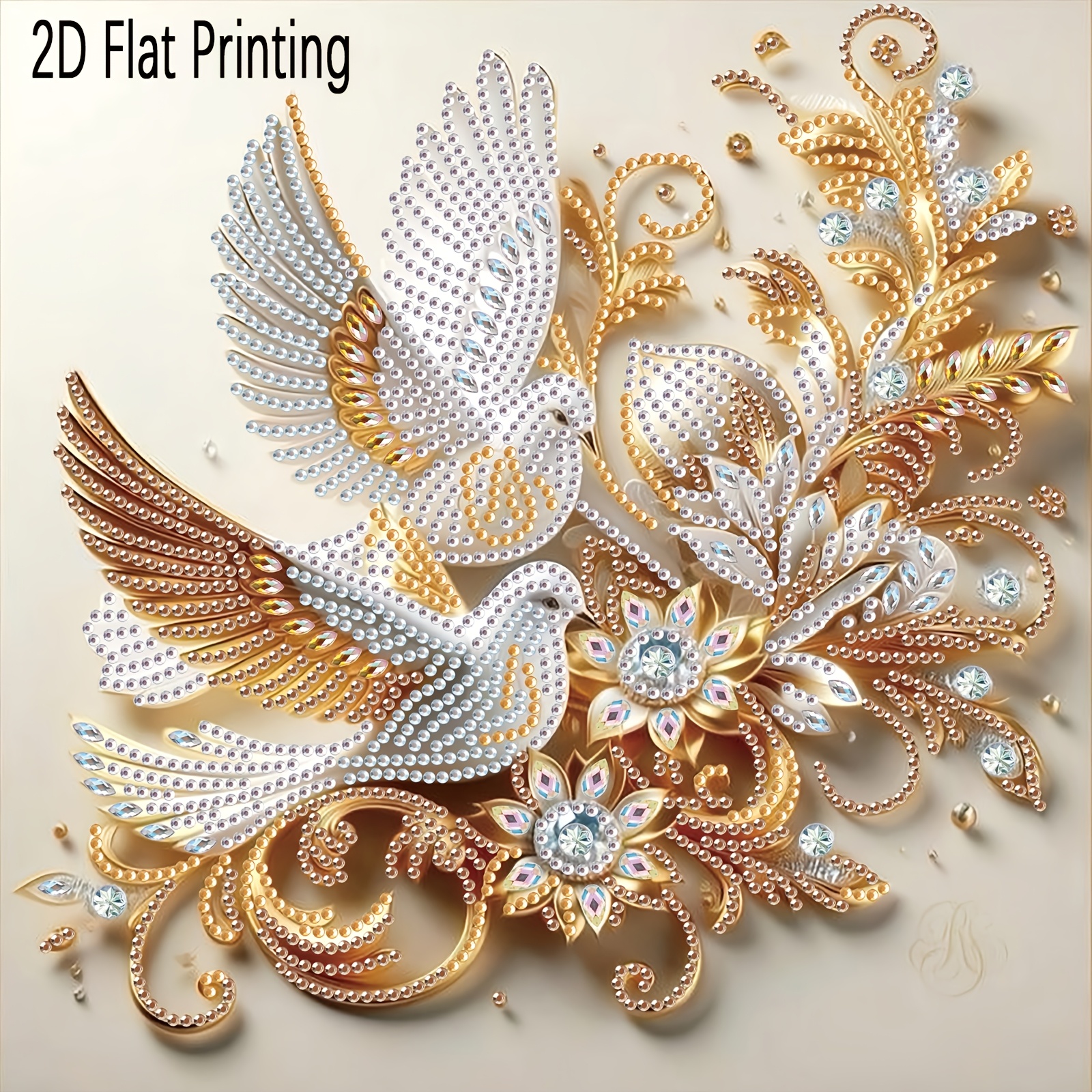 E-shop 2D Flachdruck "Flying " Einzigartige Malerei für Desktop Wanddekoration, . für Erwachsene mit künstlichen Diamanten, ein speziell geformtes
