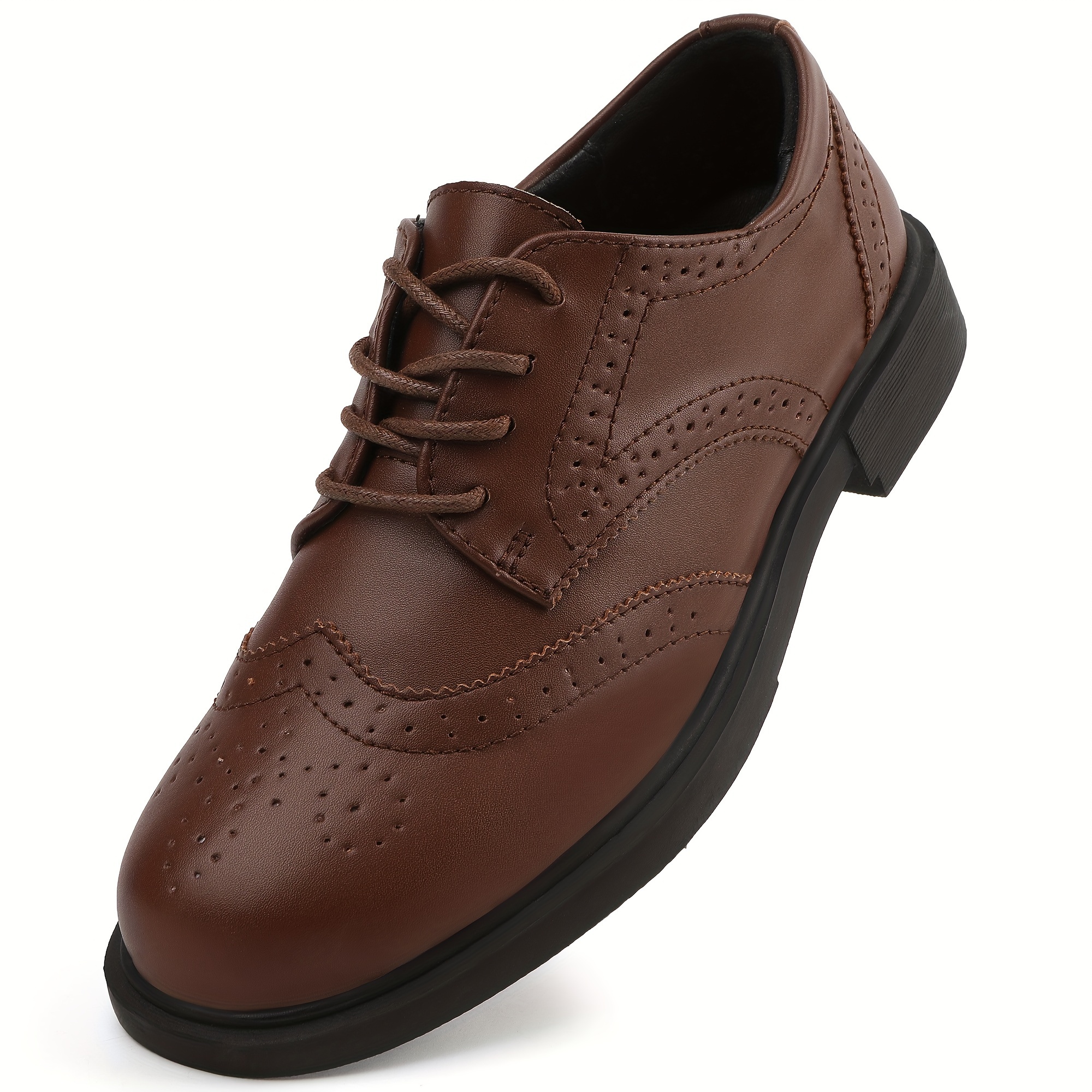womens classic oxford lace business dress pointed thick - Temu