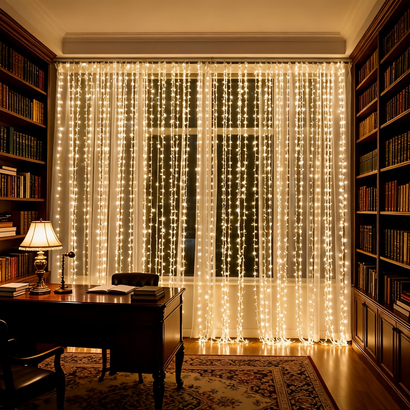 300 LED Curtain Fairy Lights for Home Decor